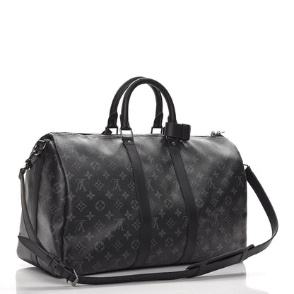 Louis Vuitton Monogram Eclipse Keepall Bandouliere 45 3 of 7