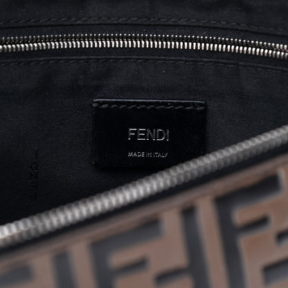 Fendi Vitello Century Bi-Color FF 1974 Embossed Belt Bag Maya Black 6 of 11