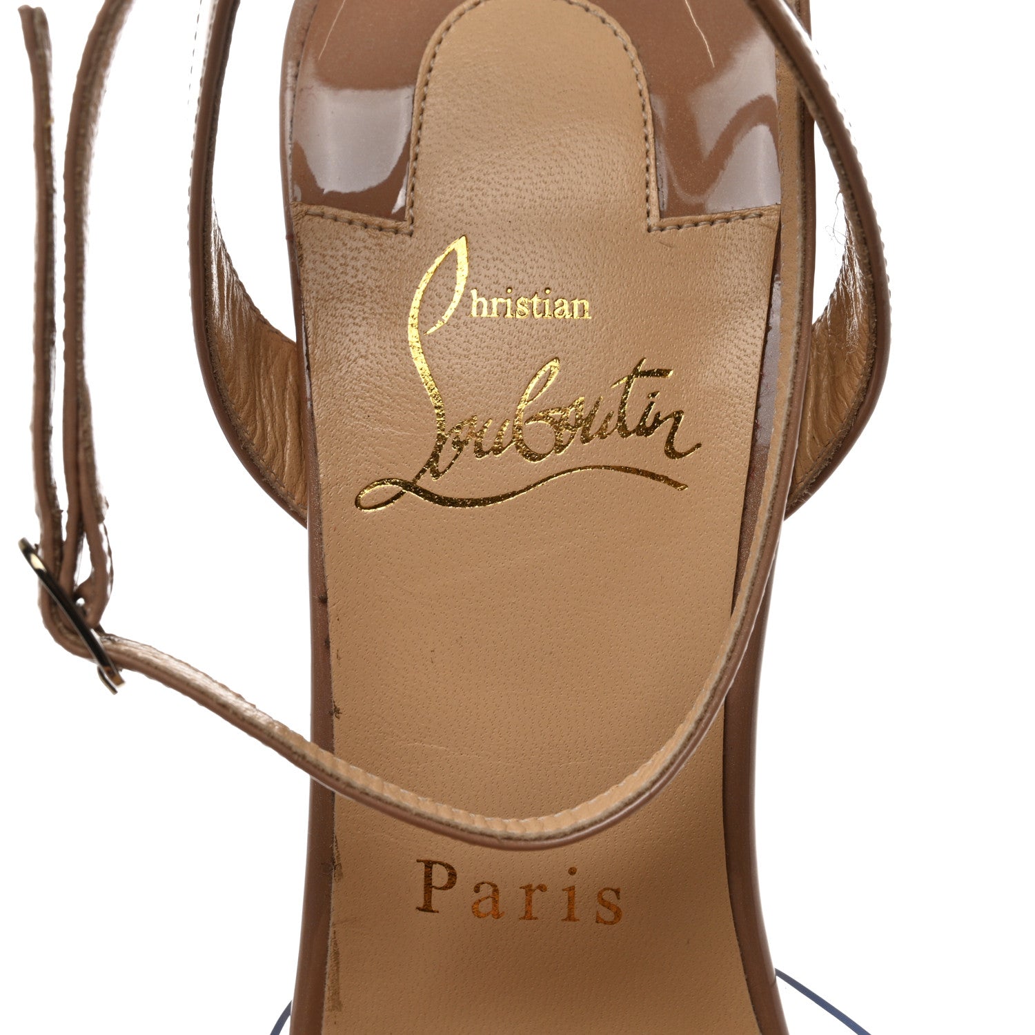 Christian Louboutin PVC Patent Psychic Spikaqueen 100 Pumps 37.5 Nude 6 of 12