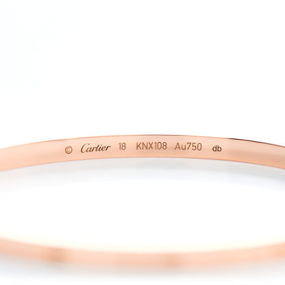 Cartier 18K Pink Gold Small LOVE Bracelet 18 4 of 4