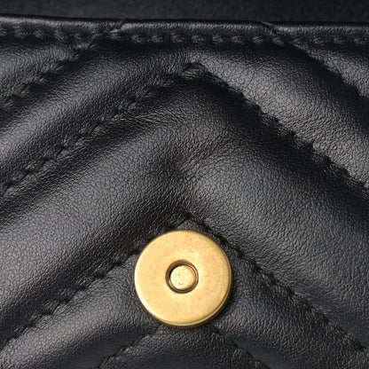 Gucci Calfskin Matelasse GG Marmont 2.0 Coin Purse On A Chain Black 13 of 13