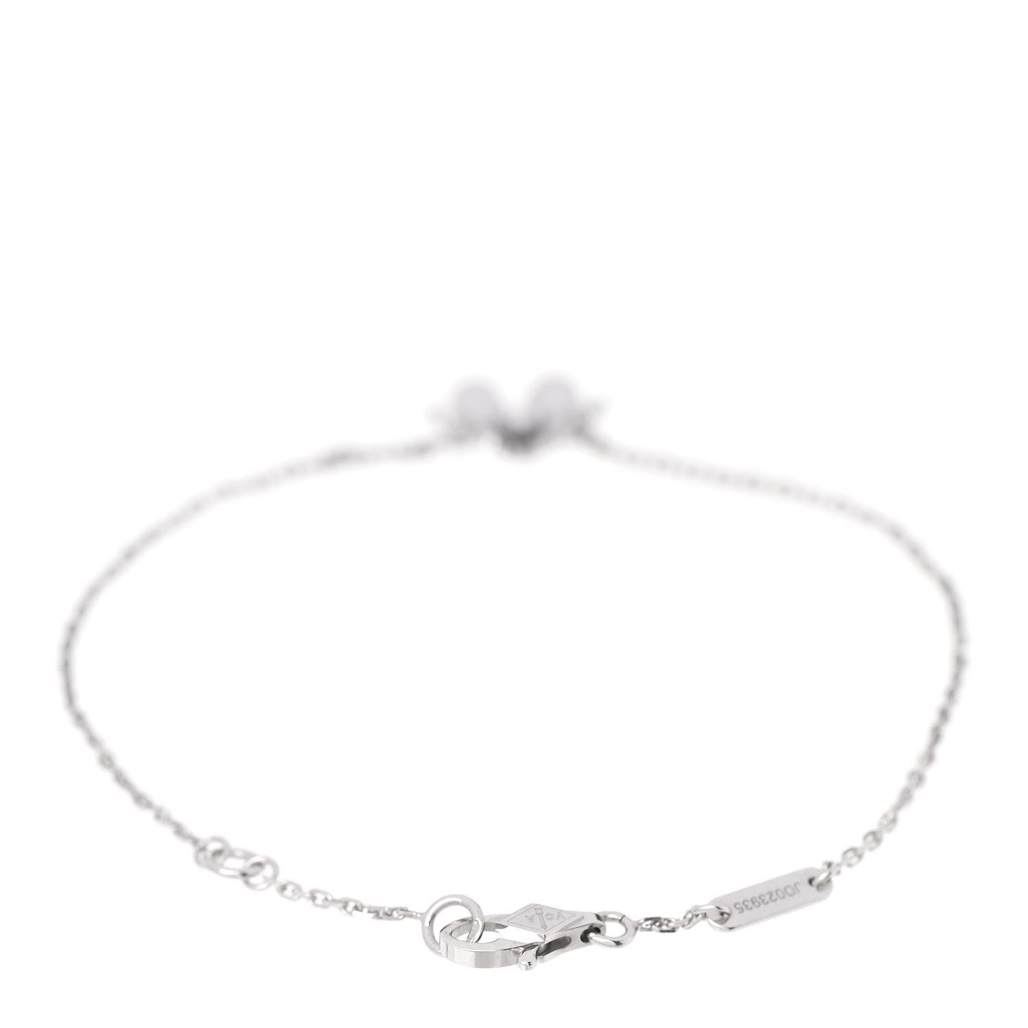 Van Cleef & Arpels 18K White Gold Diamond Mini Frivole Bracelet 2 of 6