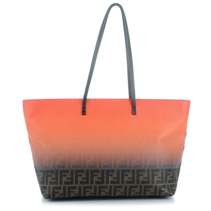 Fendi Zucca Spalmati Ombre Medium Roll Tote Tobacco Papavero 1 of 8