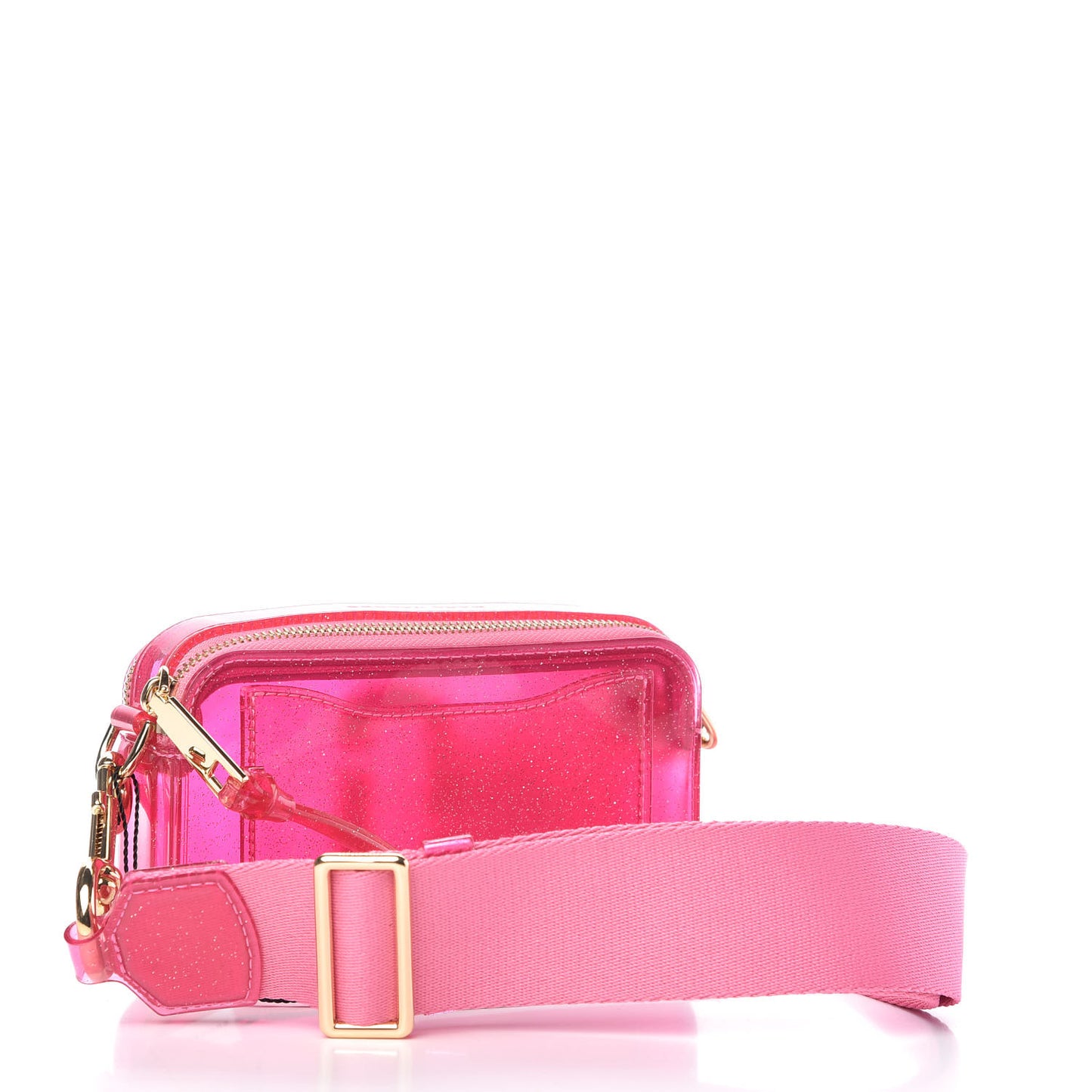 Jelly Glitter Small Snapshot Camera Bag Pink