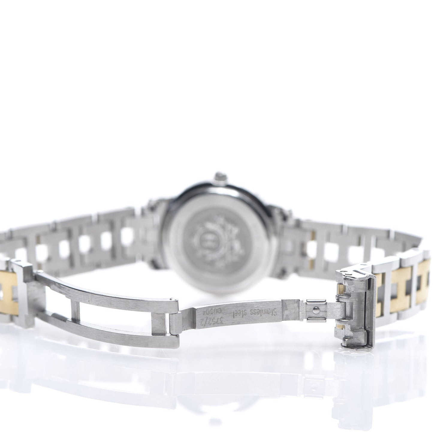 Stainless Steel 24mm Clipper Quartz Watch Gold