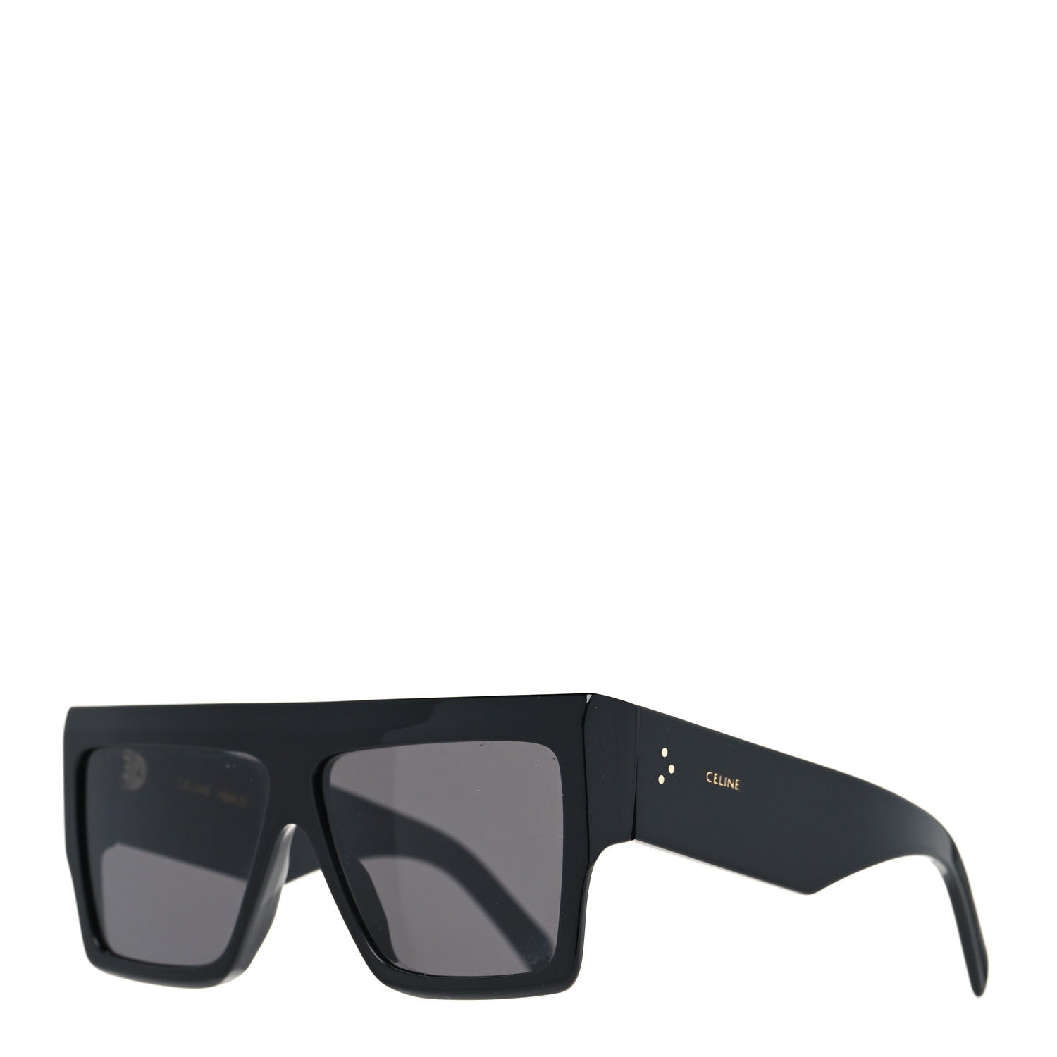 Celine Acetate Chunky Rectangle Sunglasses CL 40092I Black 1 of 7
