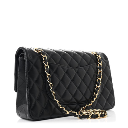 Chanel Lambskin Quilted Medium Double Flap Black 3 of 10