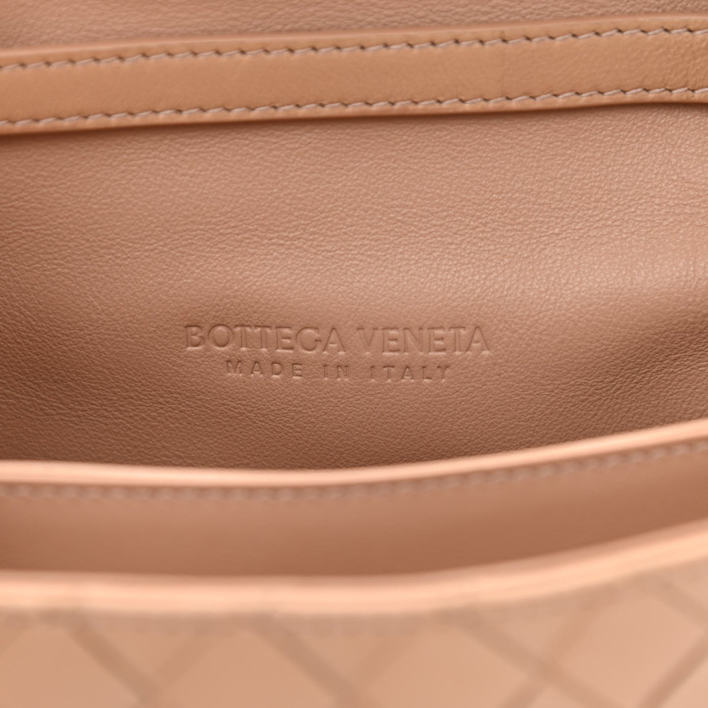Nappa Intrecciato Mini Crossbody Cipria