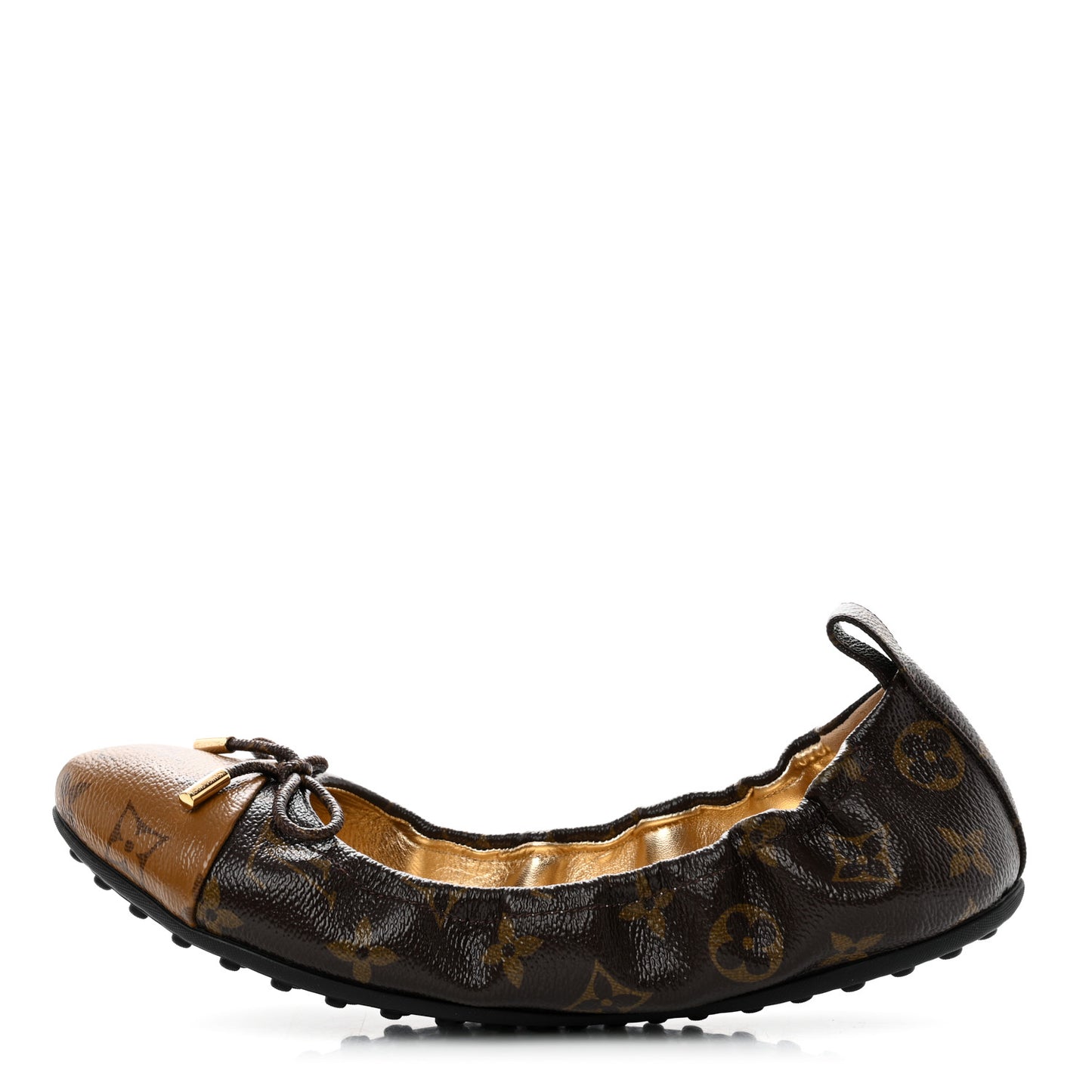 Reverse Patent Monogram Flirty Ballerina Flats 41 Black