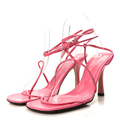 Bottega Veneta Crush Calfskin The Line 90mm Sandals 39 Milkshake 3 of 8