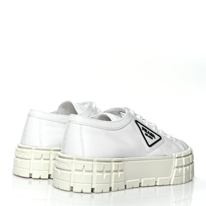 Prada Re-Nylon Gabardine Triangle Logo Double Wheel 50mm Sneakers 40 White 4 of 9