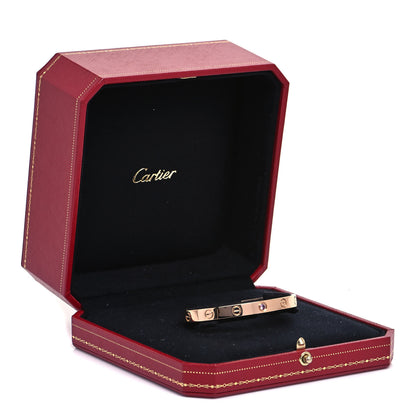 Cartier 18K Pink Gold Pink Sapphire LOVE Cuff Bracelet 16 6 of 6
