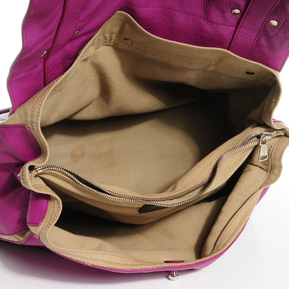 Saint Laurent Calfskin Canvas Medium Muse Two Taupe Orchid Purple 5 of 7