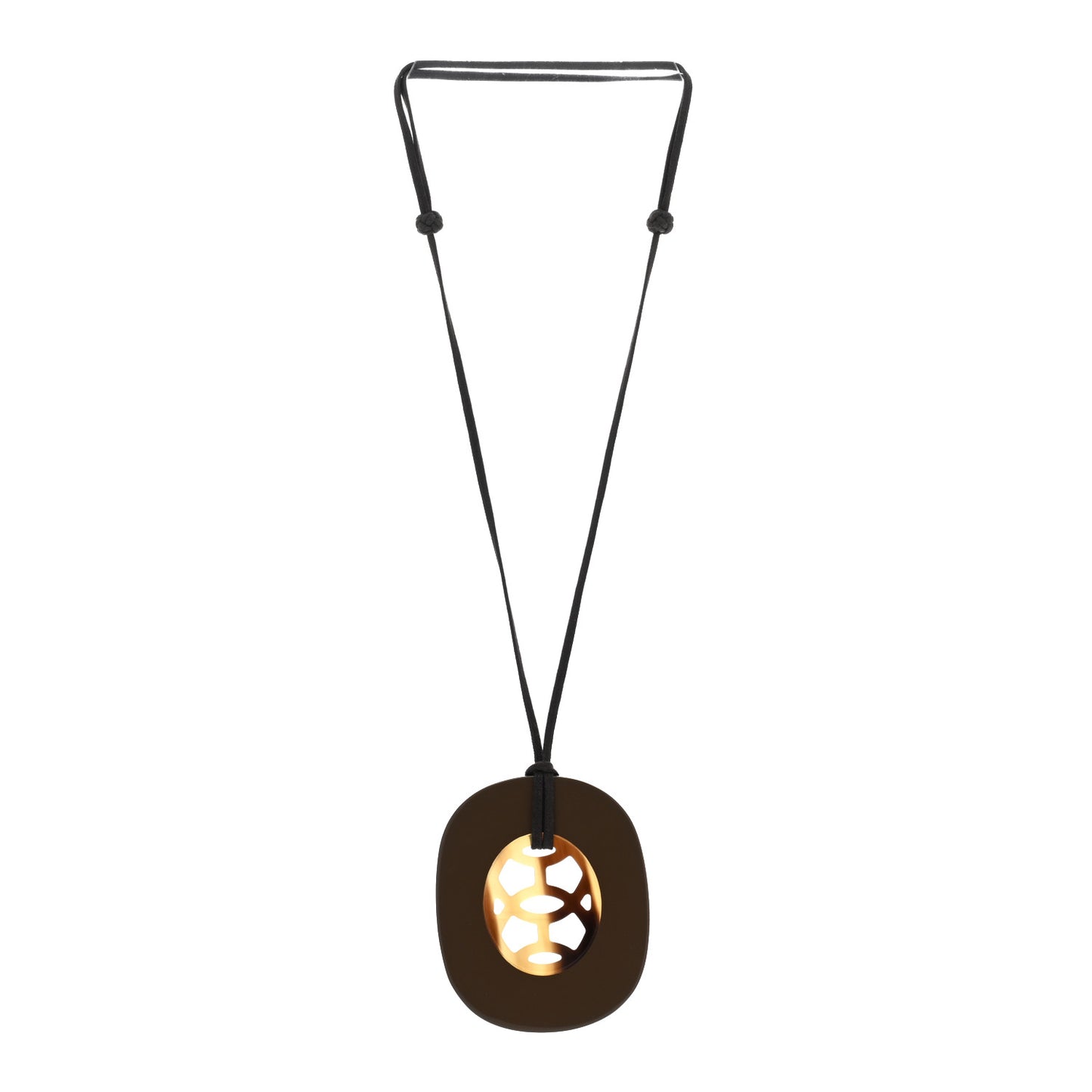 Lacquered Buffalo Horn Lift Necklace GM