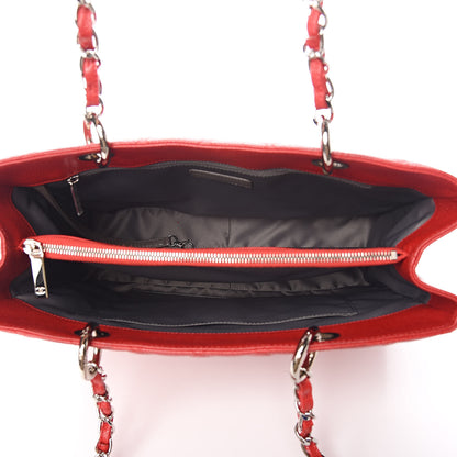 Chanel Caviar Quilted Grand Shopping Tote GST Red 5 of 10