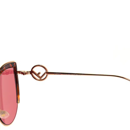 Fendi Metal Acetate F is Fendi FF Cat Eye Sunglasses FF 0290/S Pink Havana 5 of 7