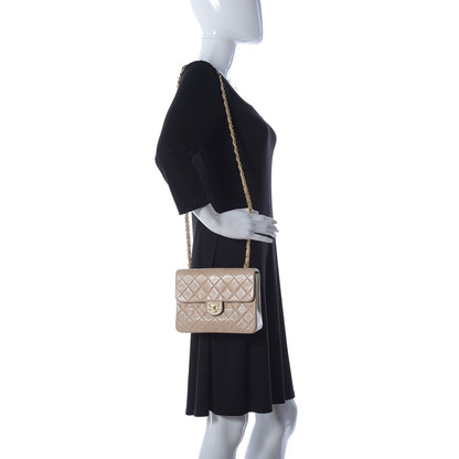 Chanel Lambskin Quilted Mini Square Flap Beige 2 of 10