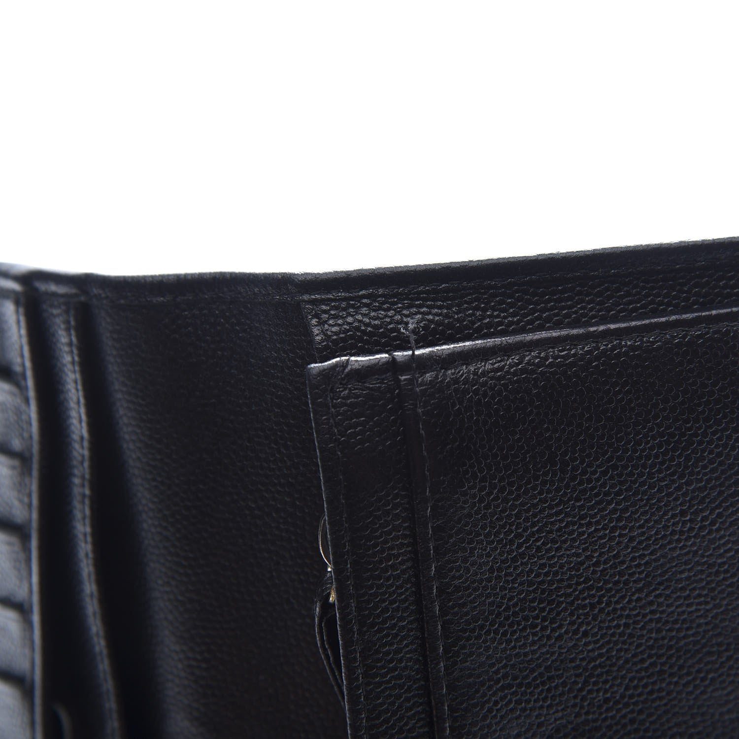 Chanel Caviar Sevruga Yen Wallet Black 7 of 11