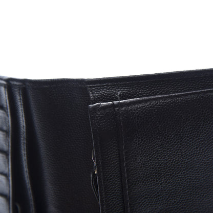 Chanel Caviar Sevruga Yen Wallet Black 7 of 11