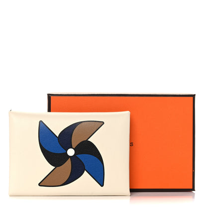 Hermes Swift Moulin à Wind Calvi Duo Card Case Nata 8 of 8