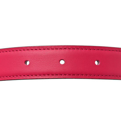 Hermes Epsom Swift Lizard 24mm Mini Constance H Belt 85 34 Orange Poppy Rose Mexico Rouge H 5 of 9