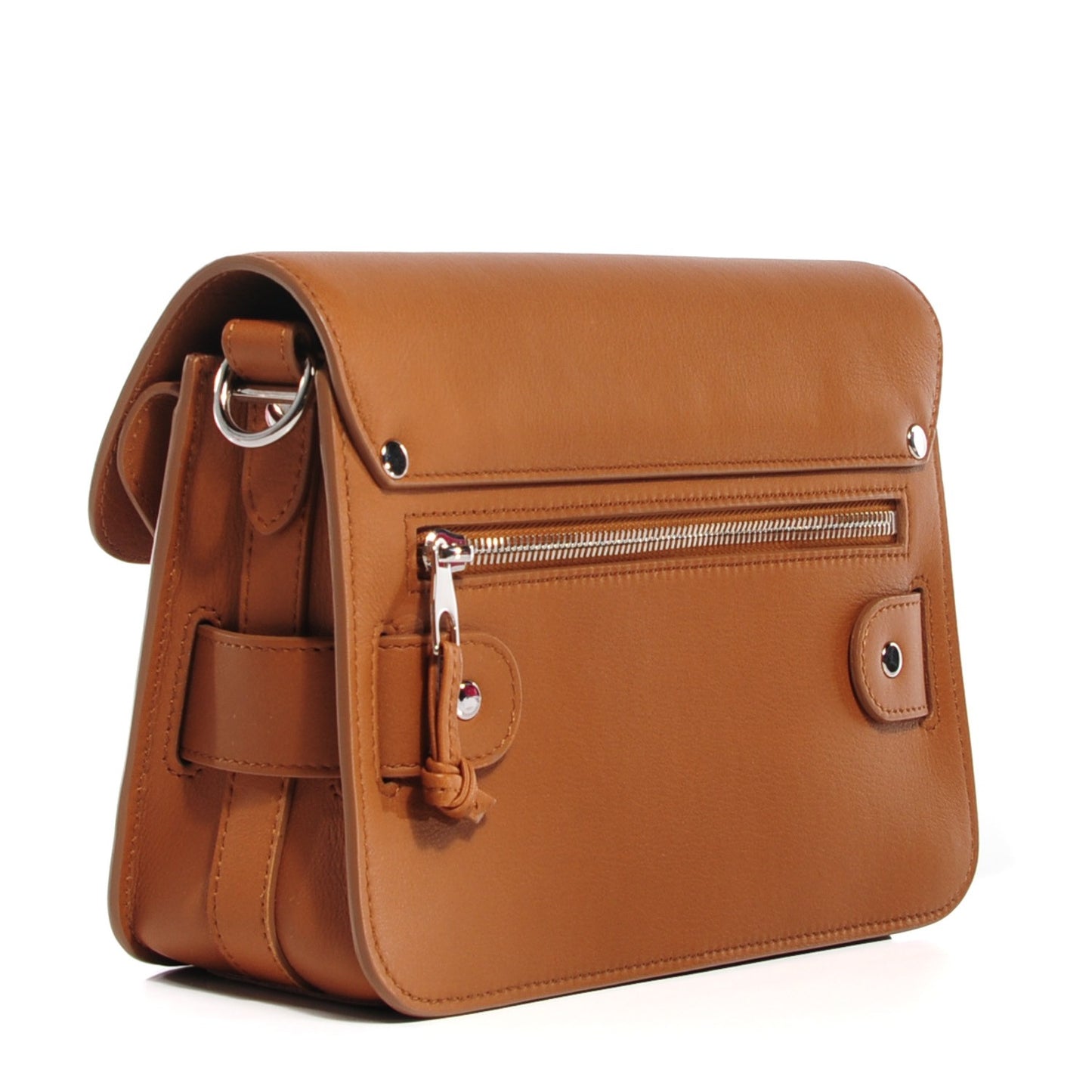Calfskin PS11 Mini Classic Shoulder Bag Caramel