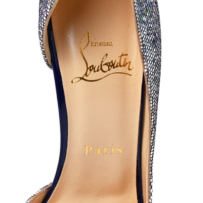 Christian Louboutin Patent Glitter Disco Ball Iriza 100 Pumps 37.5 Purple Pop Multicolor 7 of 8