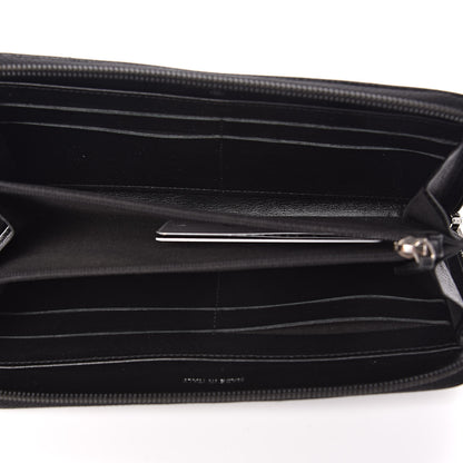 Chanel Caviar Timeless CC Zip Around Wallet Black 5 of 9