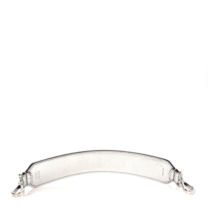 Fendi Vitello Catalan Mirror FF 1974 Embossed Mini Strap You Argento 2 of 6