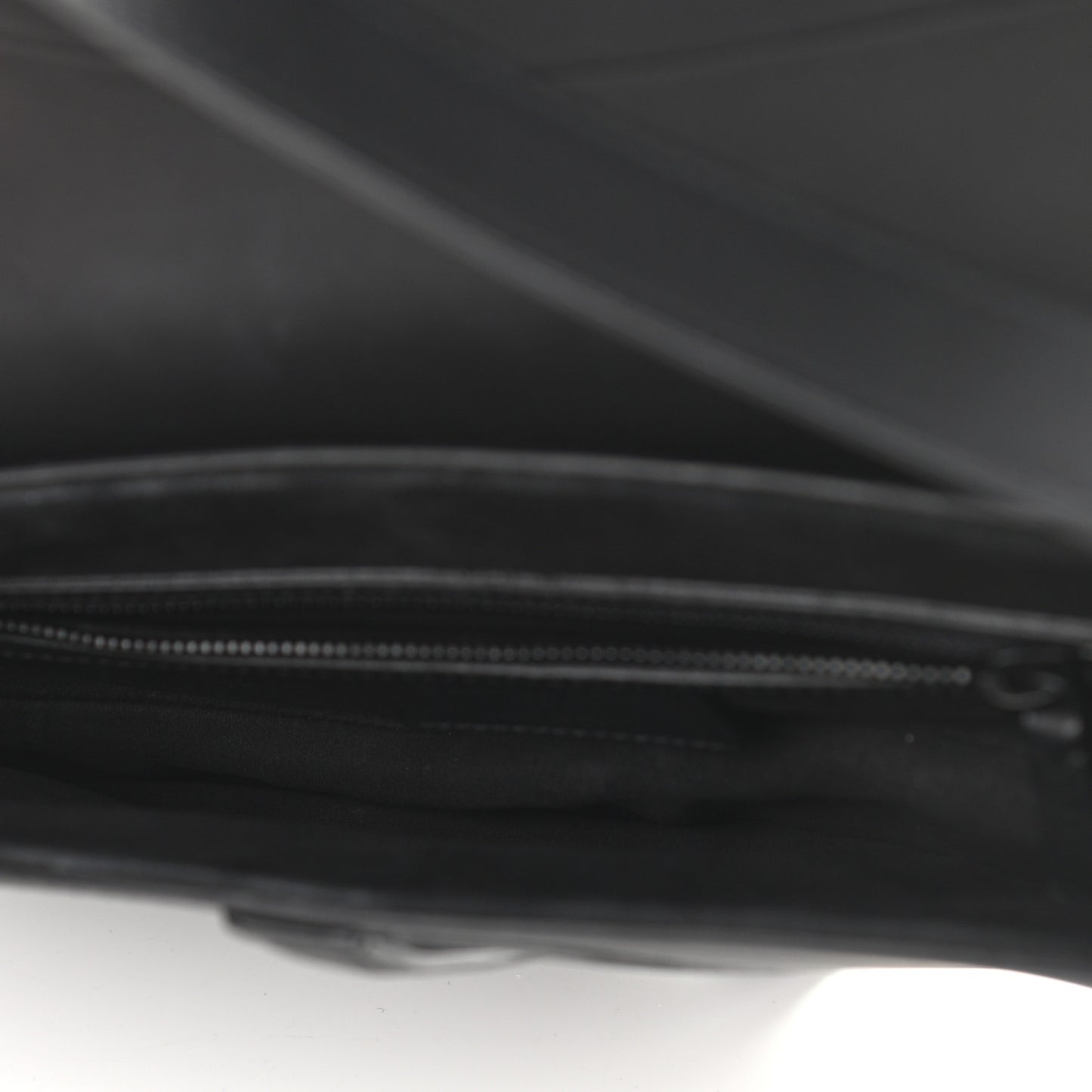 Ultra Matte Calfskin Saddle Bag Black