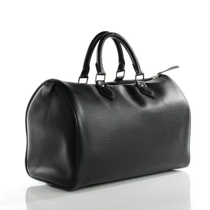 Louis Vuitton Epi Speedy 35 Black 3 of 8