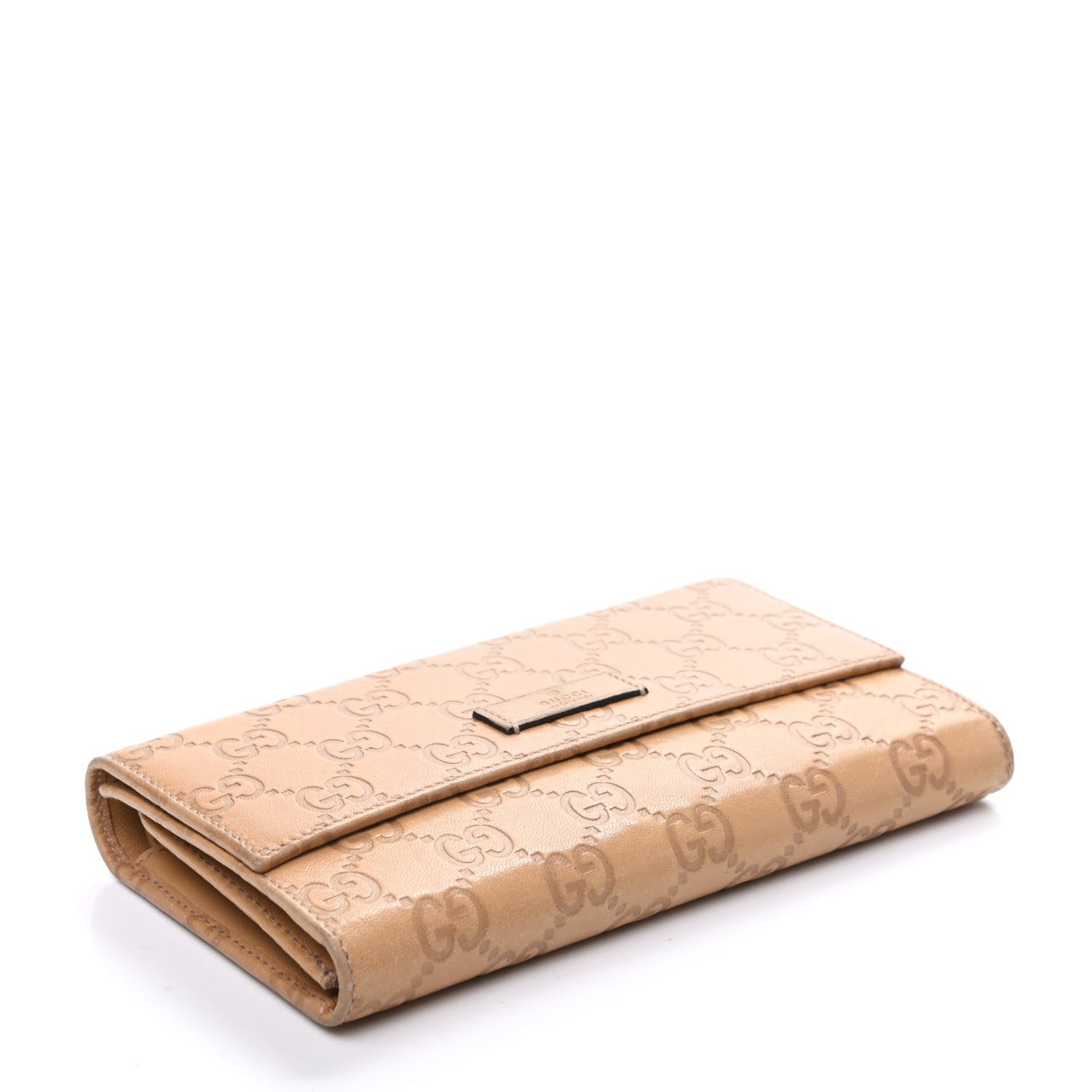 Gucci Guccissima Joy Continental Snap Oranizer Wallet Light Sand 4 of 9