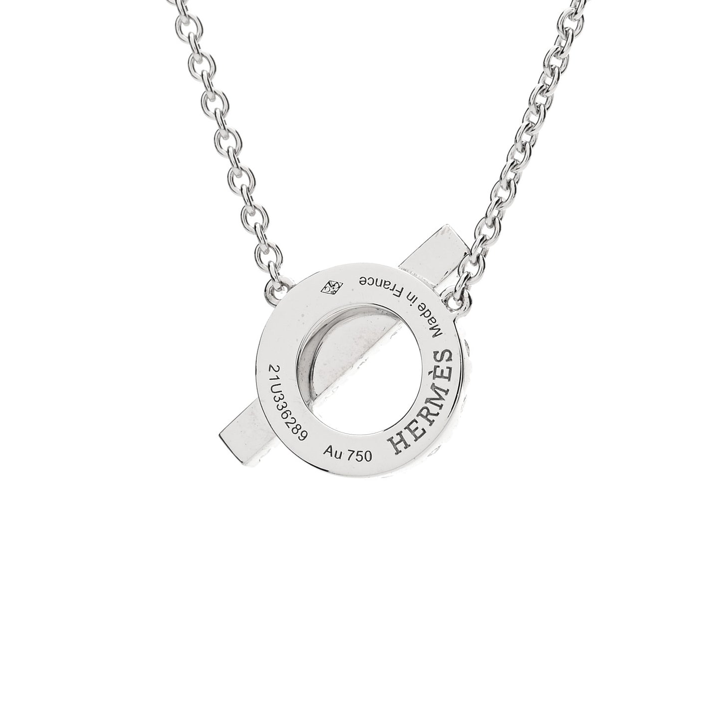 18K White Gold Diamond Finesse Pendant Necklace