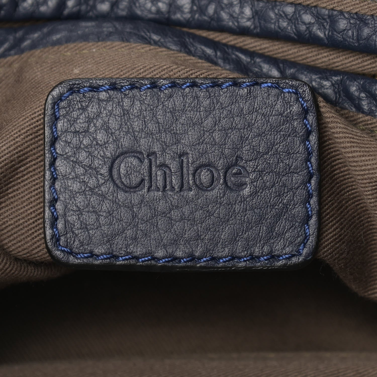 Chloe Calfskin Medium Marcie Satchel Navy 5 of 9
