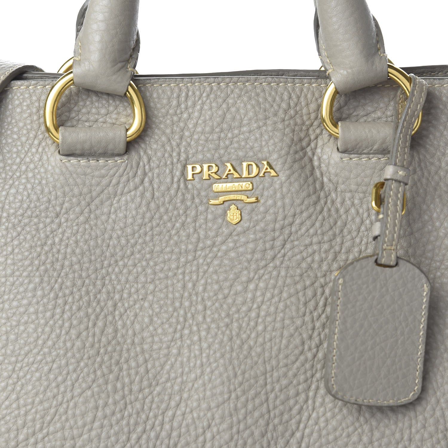 Prada Vitello Daino Tote Argilla 9 of 10