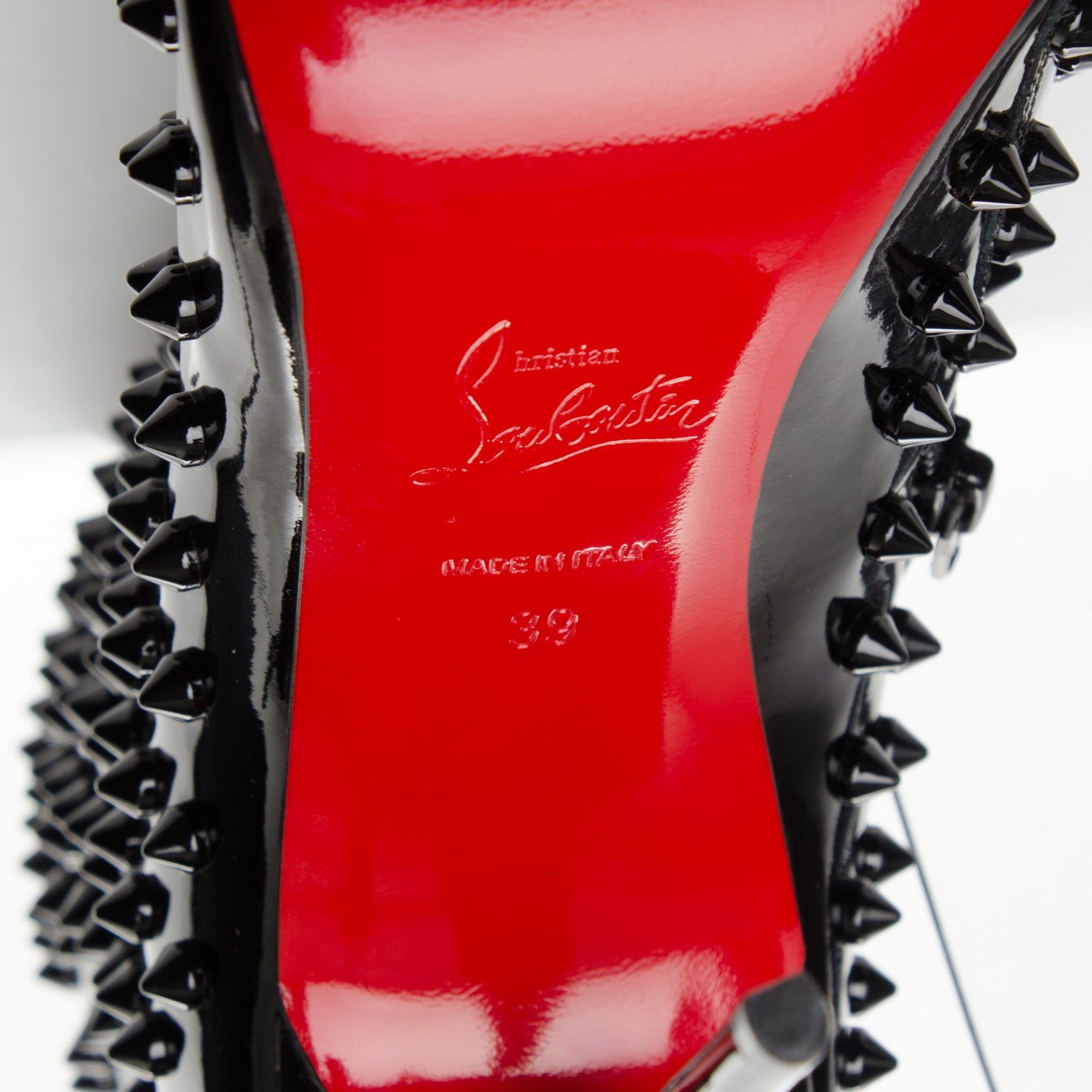 Christian Louboutin Patent Snakilta 120 Booties 39 Black 7 of 7