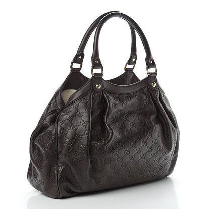 Gucci Guccissima Medium Sukey Tote Chocolate 3 of 11