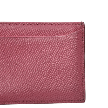 Prada Saffiano Metal Card Case Pink 8 of 11