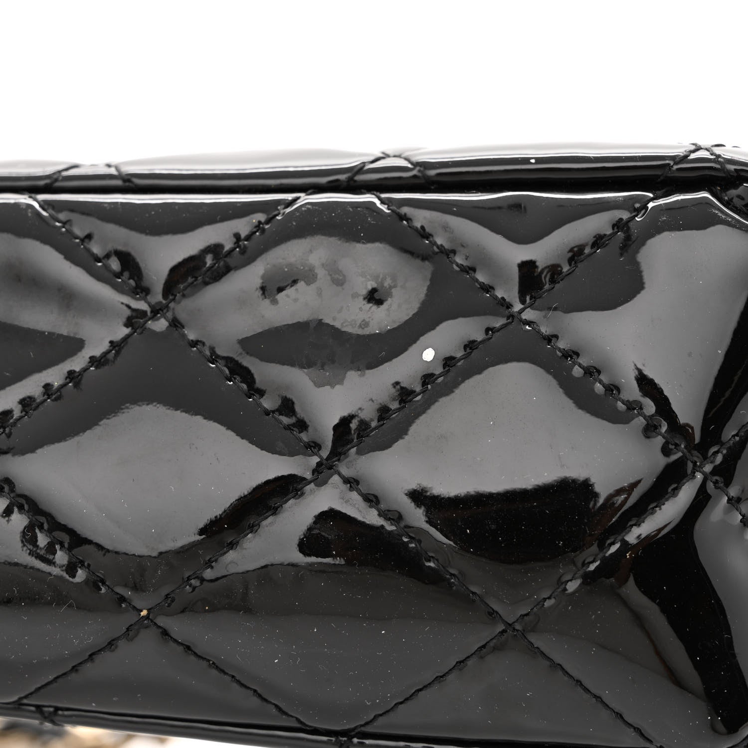 Chanel Patent Quilted Medium Double Flap Black 15 of 15