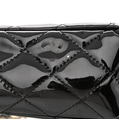 Chanel Patent Quilted Medium Double Flap Black 15 of 15