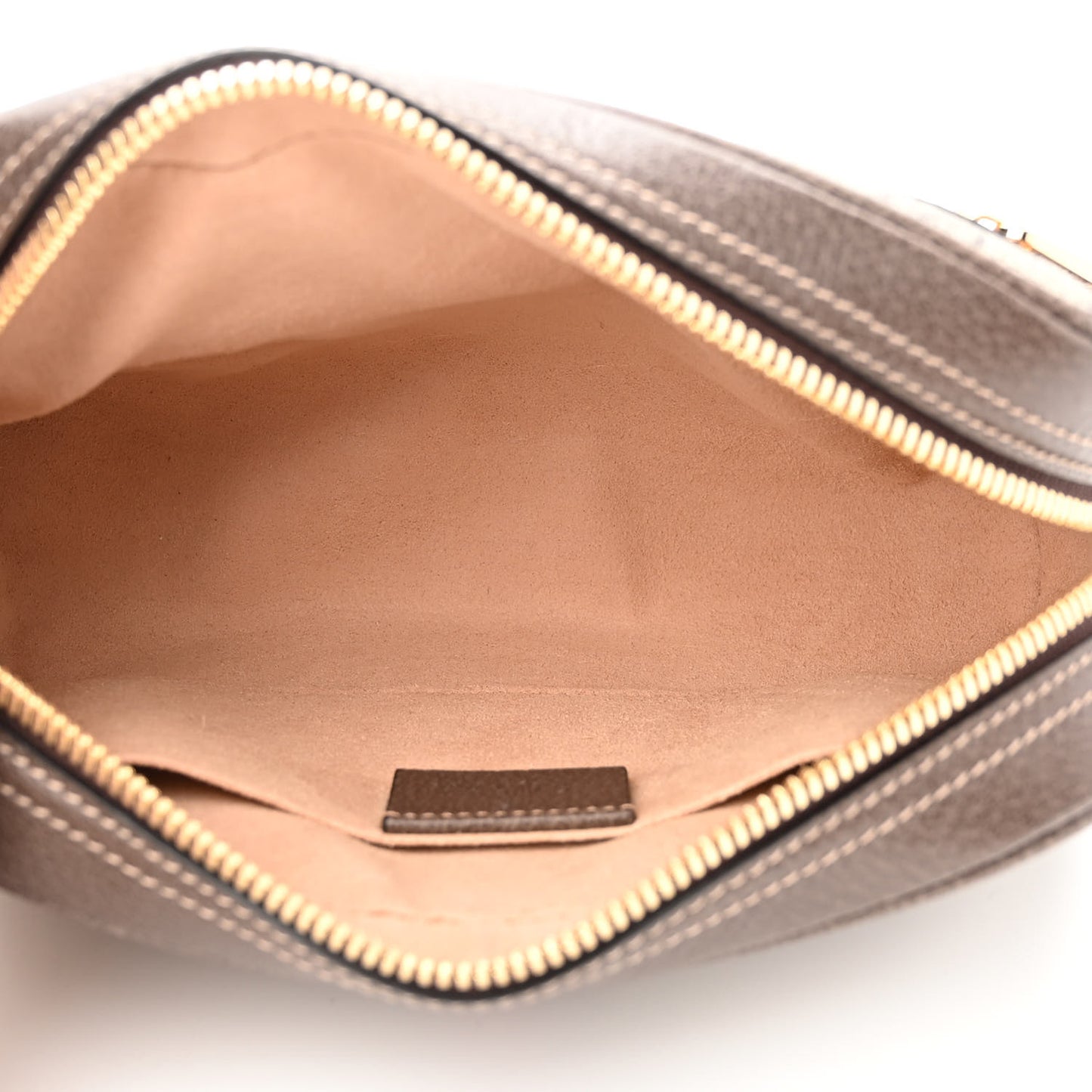 GG Supreme Monogram Web Small Ophidia Belt Bag 85 34 Dark Brown