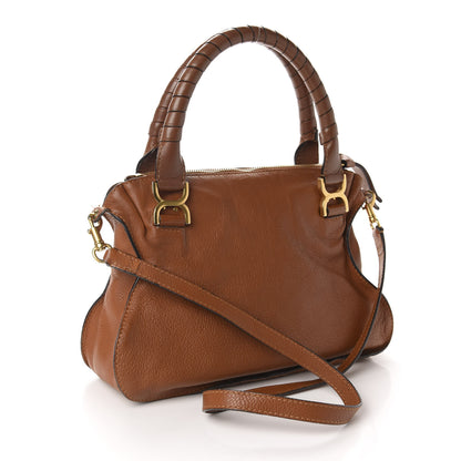 Chloe Calfskin Medium Marcie Satchel Tan 3 of 11