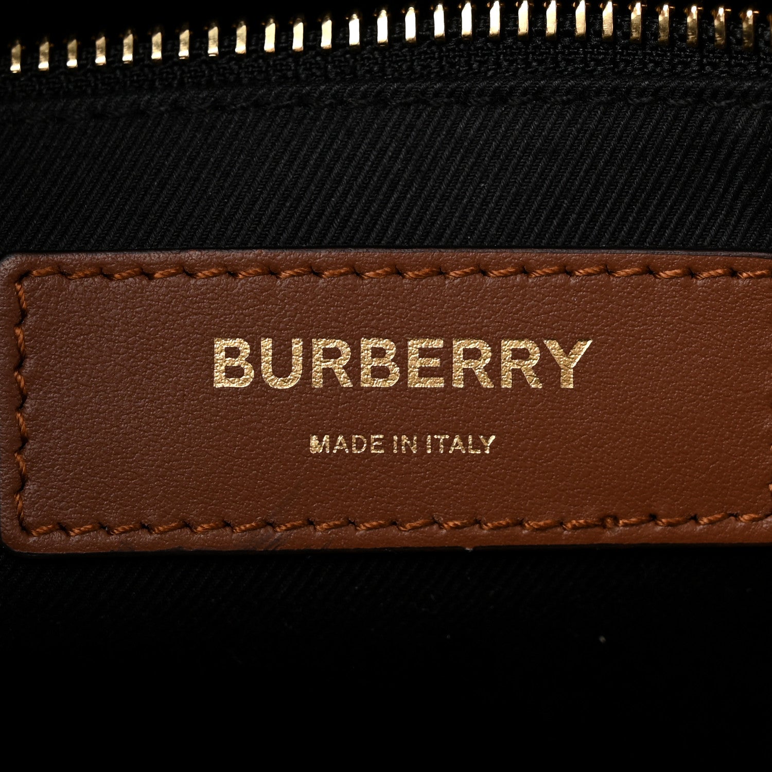 Burberry E-Canvas Monogram Calfskin Knight Messenger Bag Bridle Brown 5 of 9