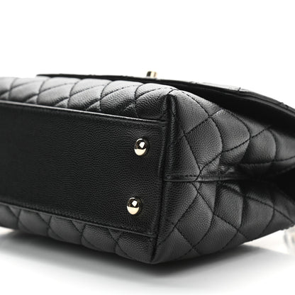 Chanel Caviar Quilted Mini Coco Handle Flap Black 10 of 11