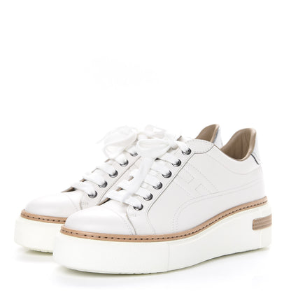 Hermes Calfskin Polo Sneakers 35 White 3 of 8