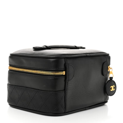 Chanel Lambskin Vanity Cosmetic Case Black 3 of 11