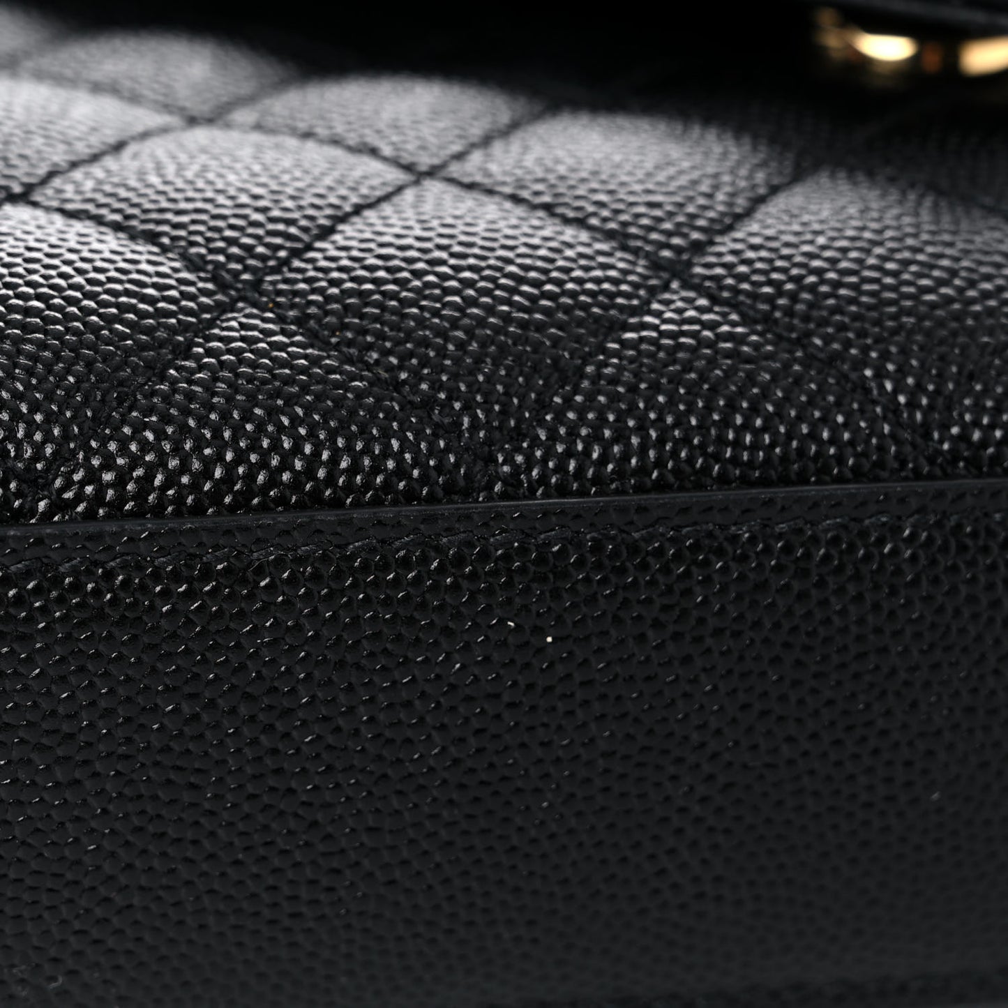 Grain De Poudre Textured Mixed Matelasse Triquilt Medium Monogram Satchel Black