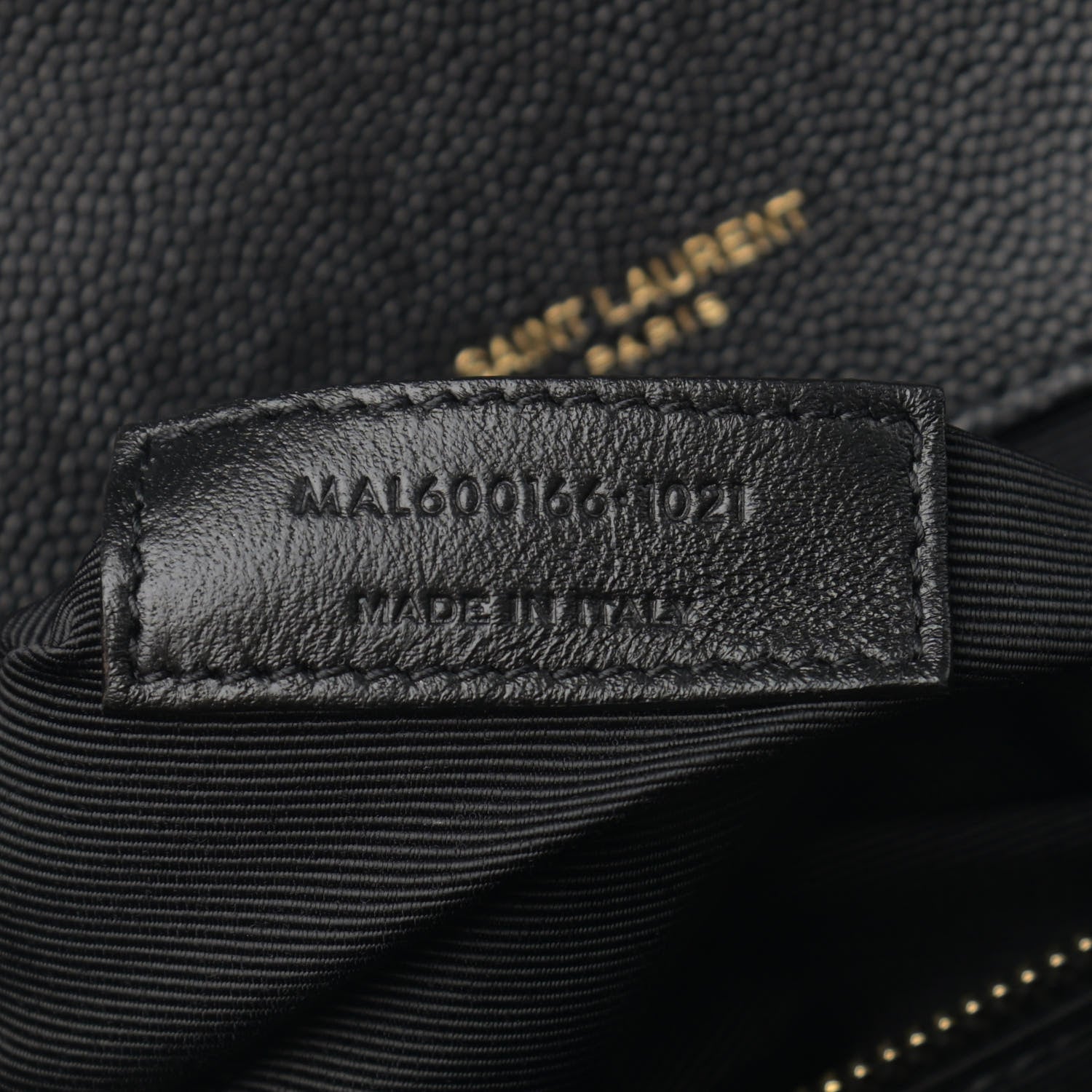 Saint Laurent Grain De Poudre Textured Mixed Matelasse Large Triquilt Monogram Satchel Black 8 of 11