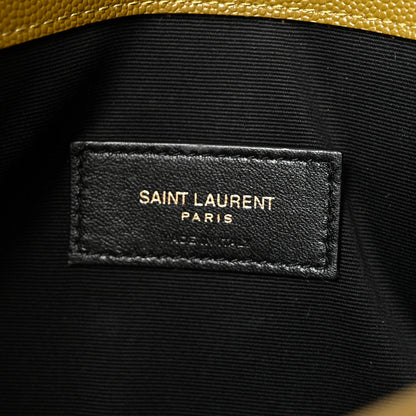 Saint Laurent Grain De Poudre Uptown Pouch Olive Drab 6 of 6