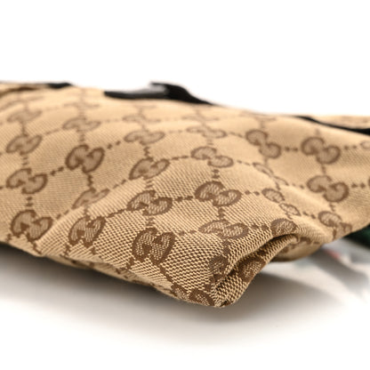 Gucci GG Monogram Web Double Pocket Belt Bag Dark Brown 10 of 13